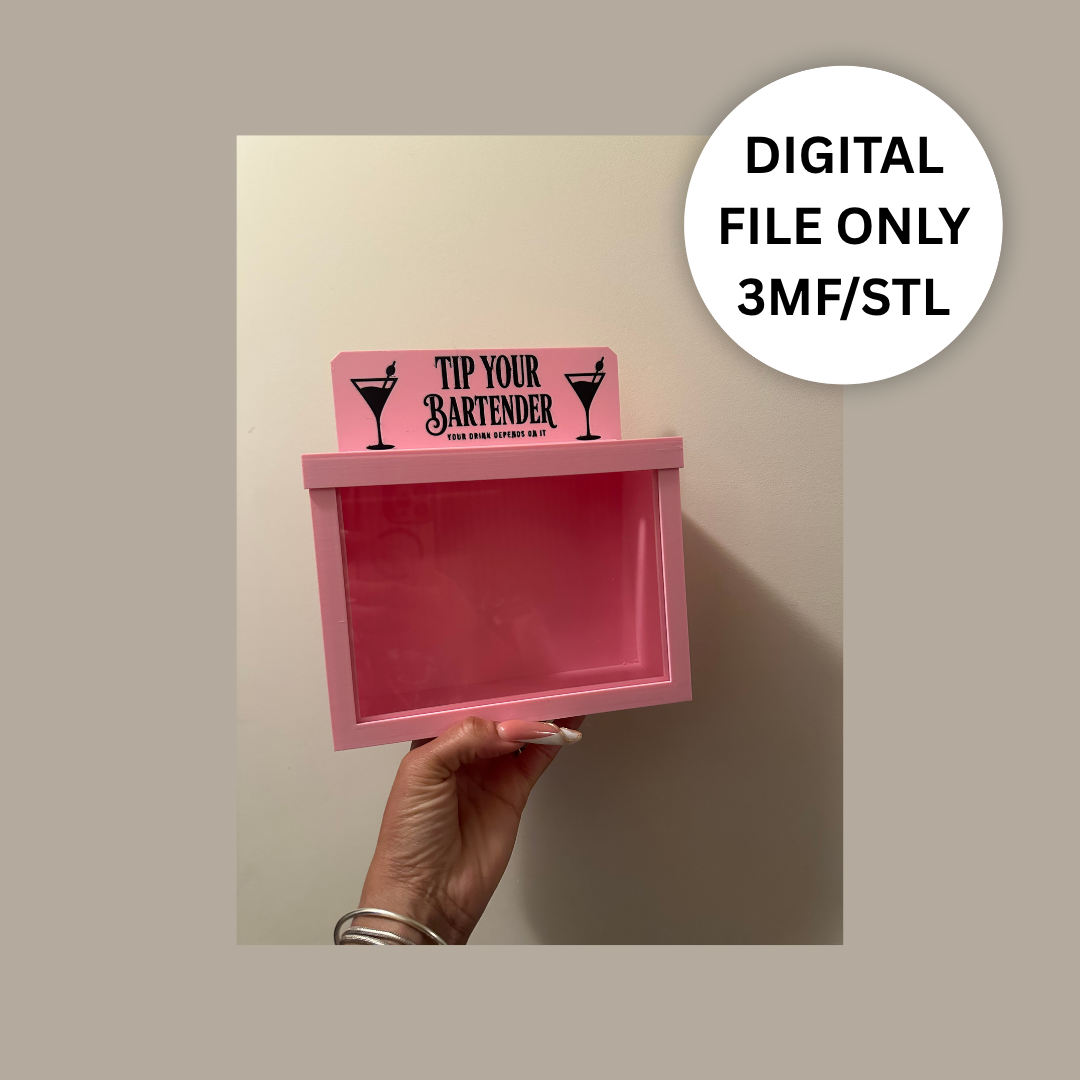 Custom Tip Jar – 3MF/STL- Digital File