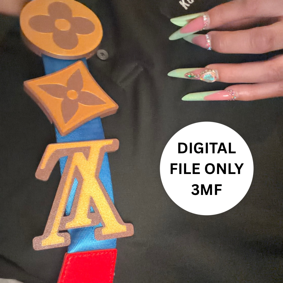 Inspired 3D Belt Bag Charm – Digital 3MF File