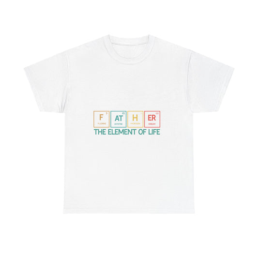 Dad's Element Of Life Tee, Father's Day Gift, Unisex Cotton Shirt, Science Lover T-Shirt, Cute Dad Tee