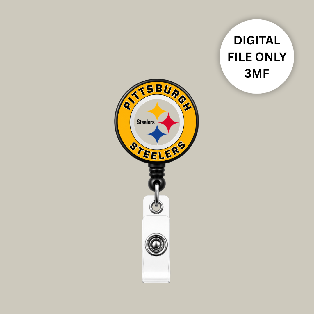 Steelers Badge Reel – Digital 3MF File Only