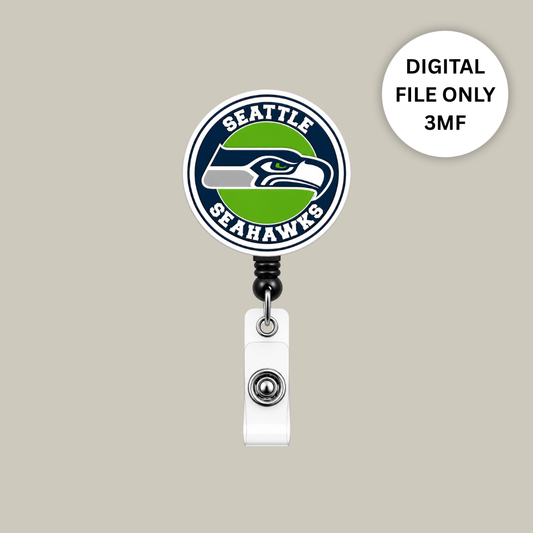 Seahawks Badge Reel – Digital 3MF File Only