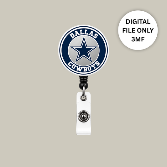 Cowboys 2 Badge Reel – Digital 3MF File Only