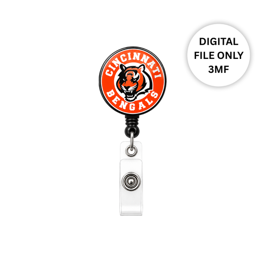 Bengals Badge Reel – Digital 3MF File Only