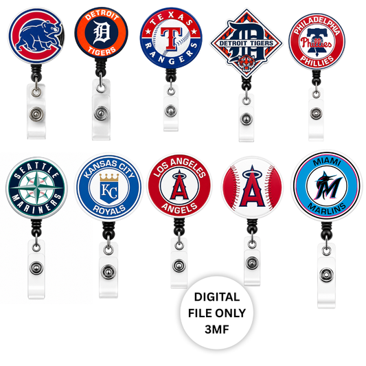 MLB Badge Reels Bundle (All teams included) – Digital 3MF File Only