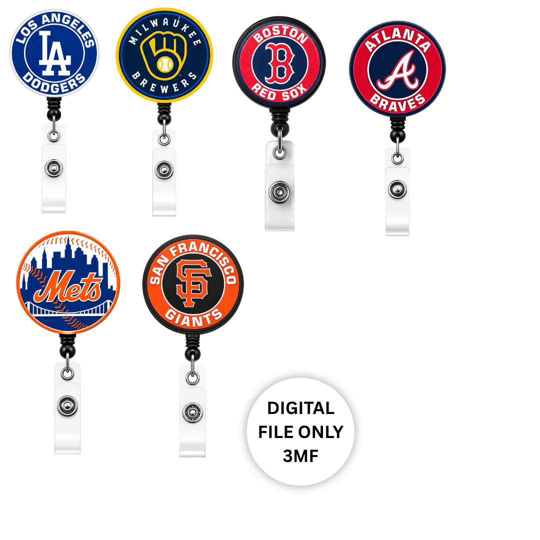 MLB Badge Reels Bundle (All teams included) – Digital 3MF File Only