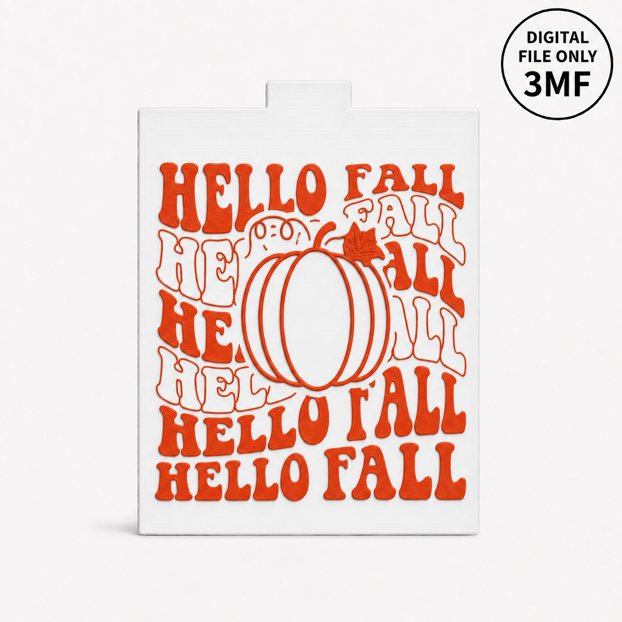 Fall Vibes Interchangeable Tissue Box Front Cover 2 Only – 3MF- Digital File