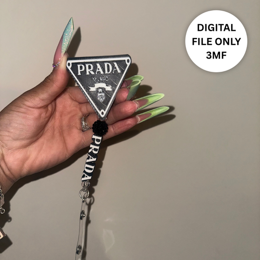 Designer-Inspired Proud of You Badge Reel – Digital 3MF File Only + Charm