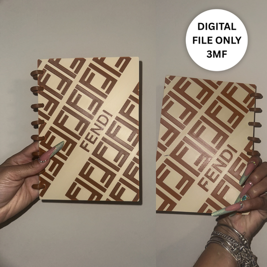 FF Luxury-Inspired 3D Refillable Notebook – Digital 3MF File Only