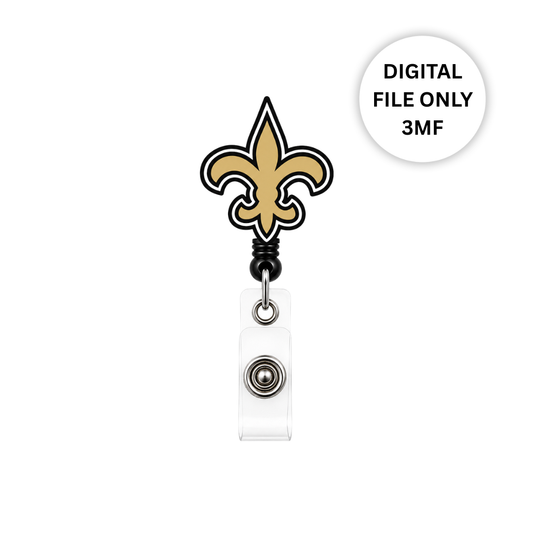 New Orleans Saints Badge Reel – Digital 3MF File Only