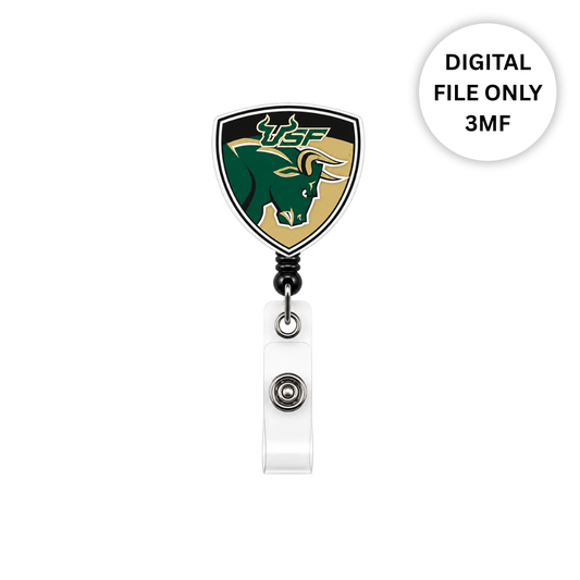 USF Bulls Badge Reel – Digital 3MF File Only