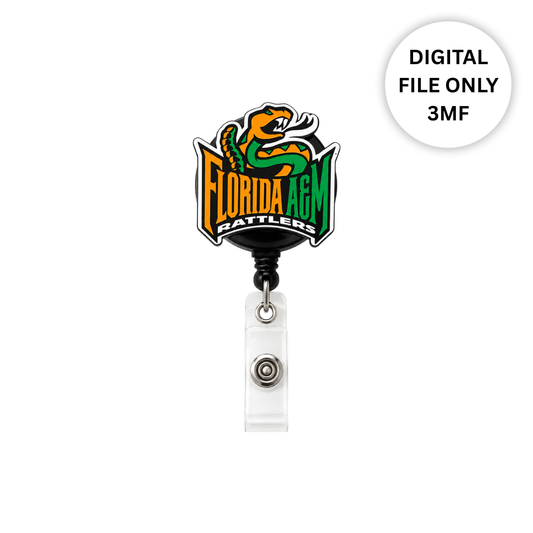 FAMU Badge Reel – Digital 3MF File Only