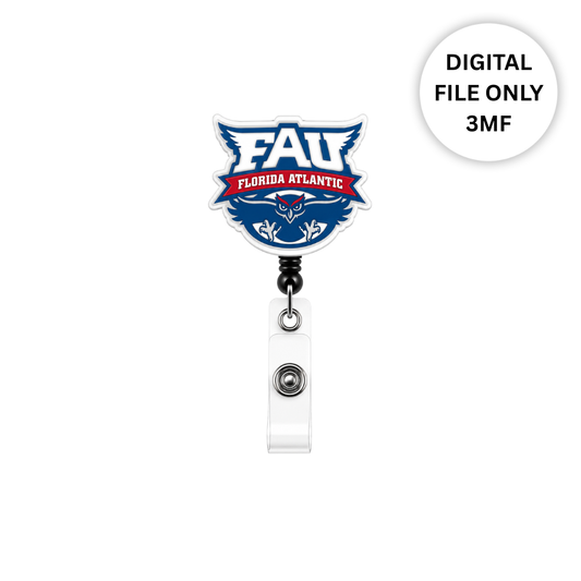 FAU Badge Reel – Digital 3MF File Only