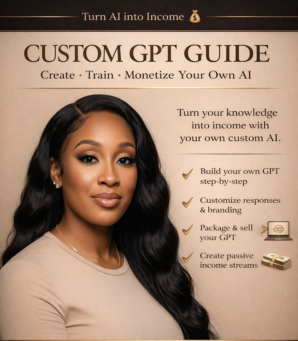 CUSTOM GPT GUIDE-Create • Train • Monetize Your Own AI