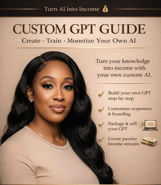 CUSTOM GPT GUIDE-Create • Train • Monetize Your Own AI
