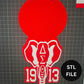 RED AND WHITE BUNDLE STL FILE ONLY