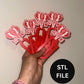 RED AND WHITE BUNDLE STL FILE ONLY