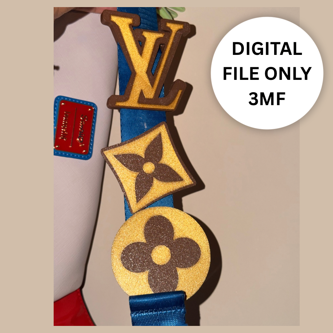 Inspired 3D Belt Bag Charm – Digital 3MF File