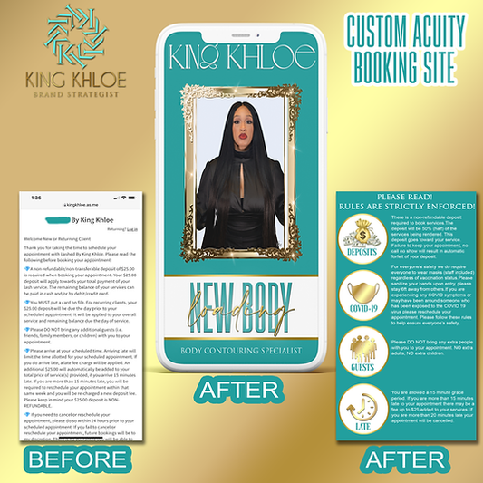 Custom Acuity Booking Site
