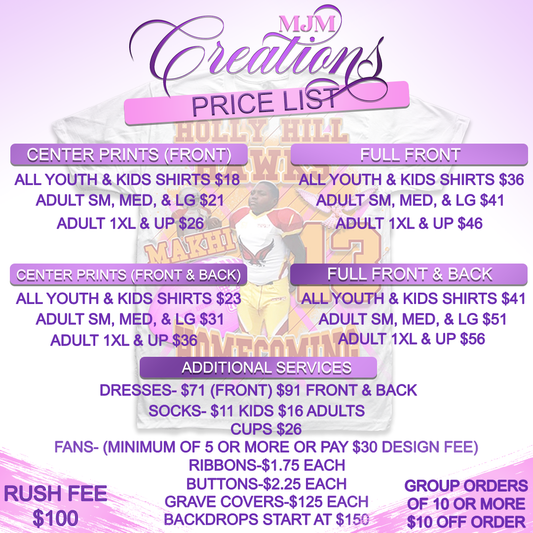 Pricelist Design